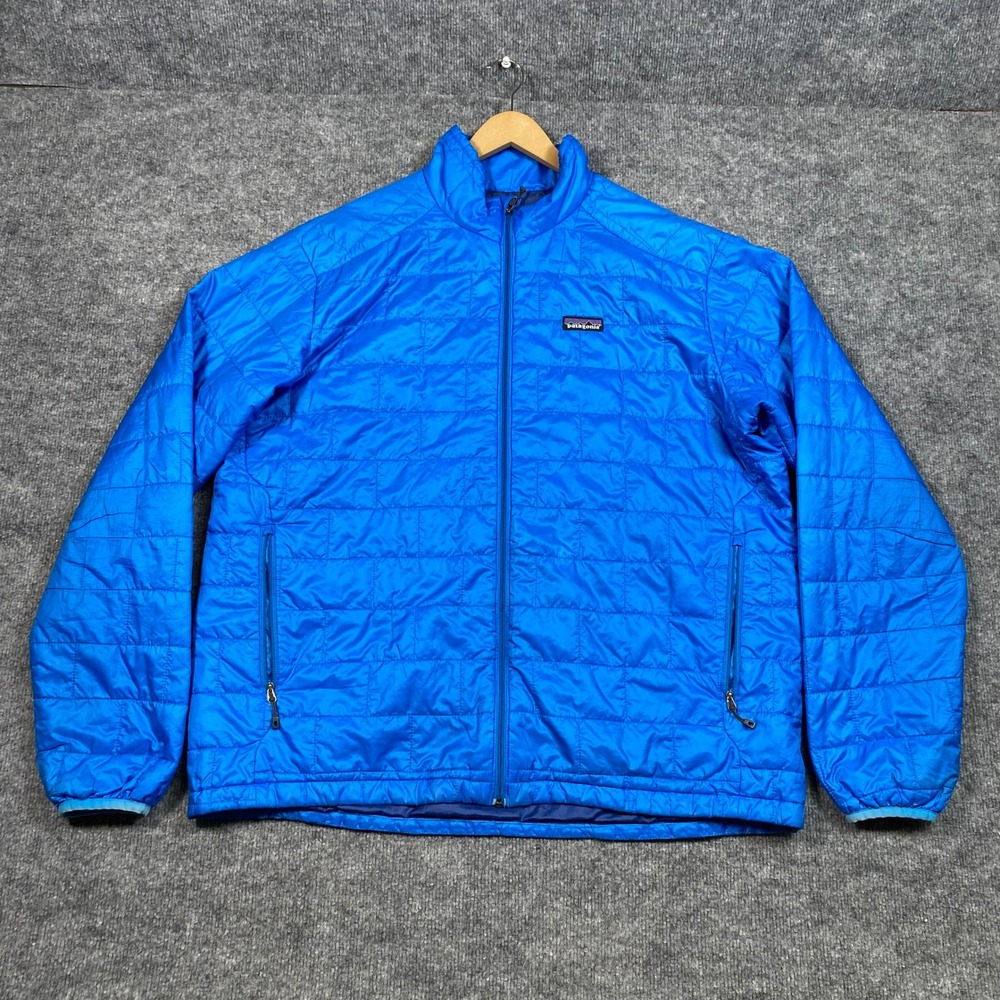 Patagonia Mens Nano Puff Jacket XL Blue Quilted PrimaLoft Full Zip 84210 FA11